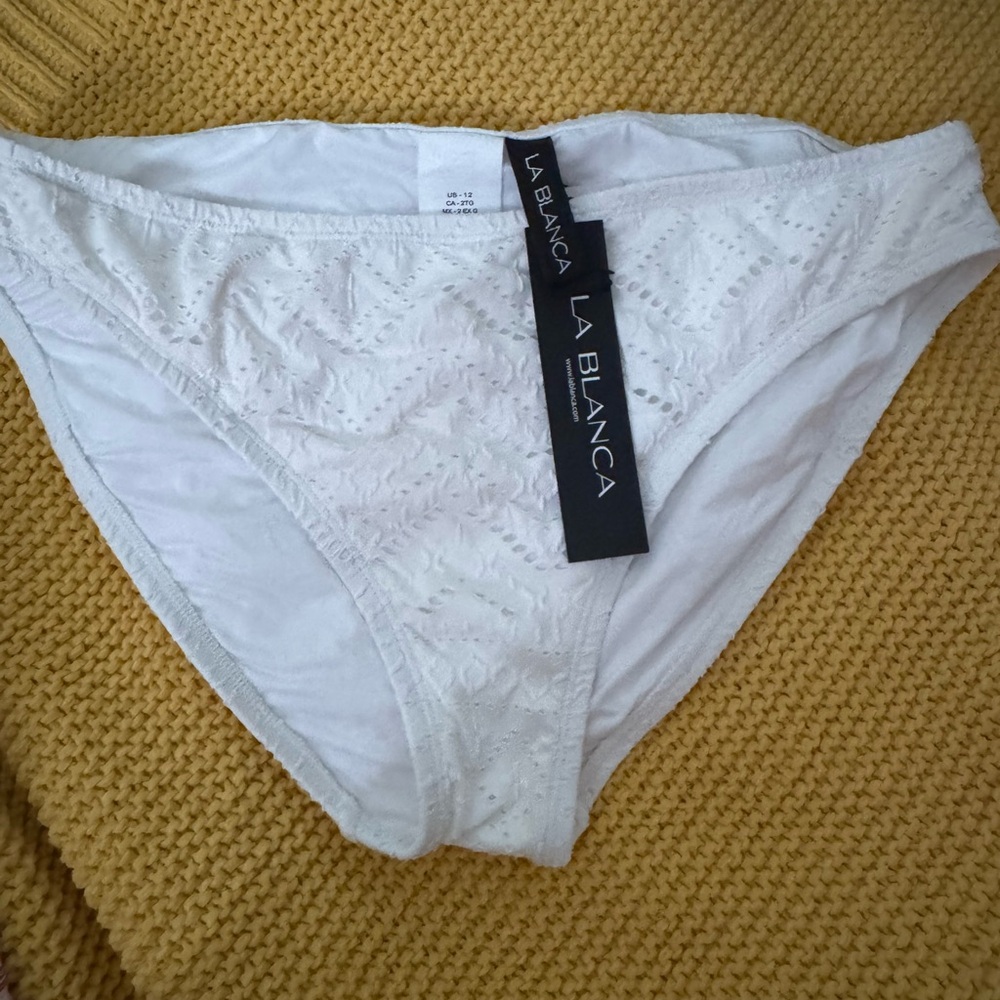 La Blanca White Bikini Bottom